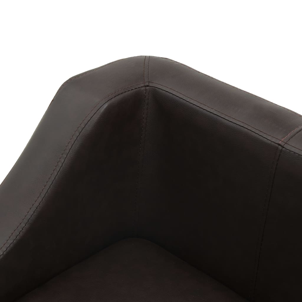 Hundesofa Braun 67x52x40 cm Kunstleder