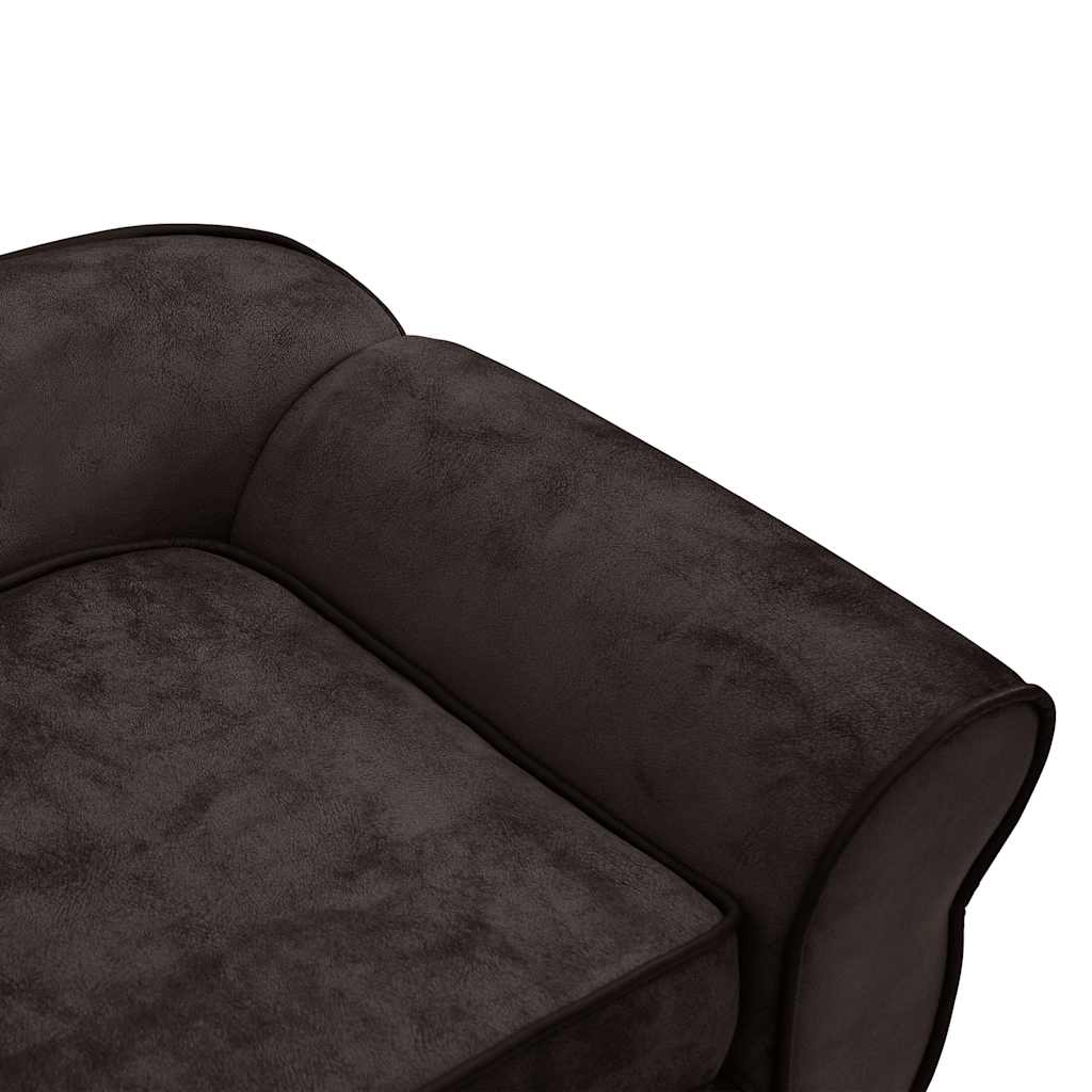 Dog sofa brown 72x45x30 cm plush