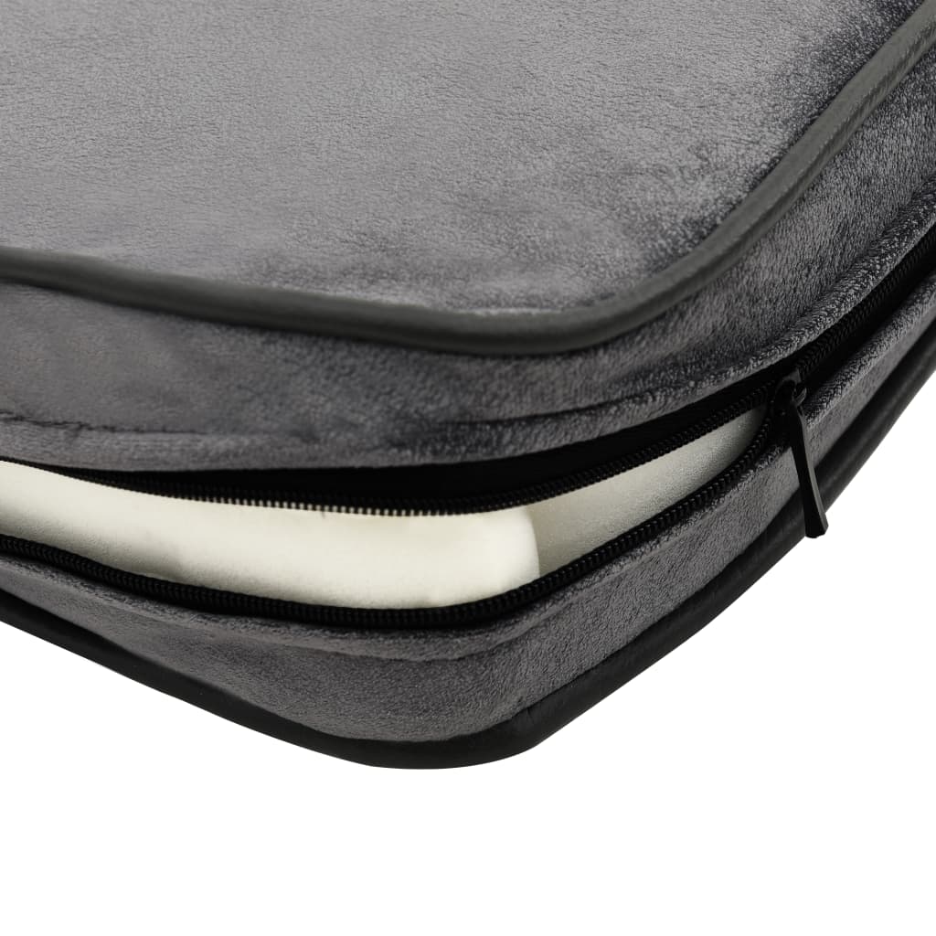 Canapé pour chien gris 81x43x31 cm en peluche et simili cuir