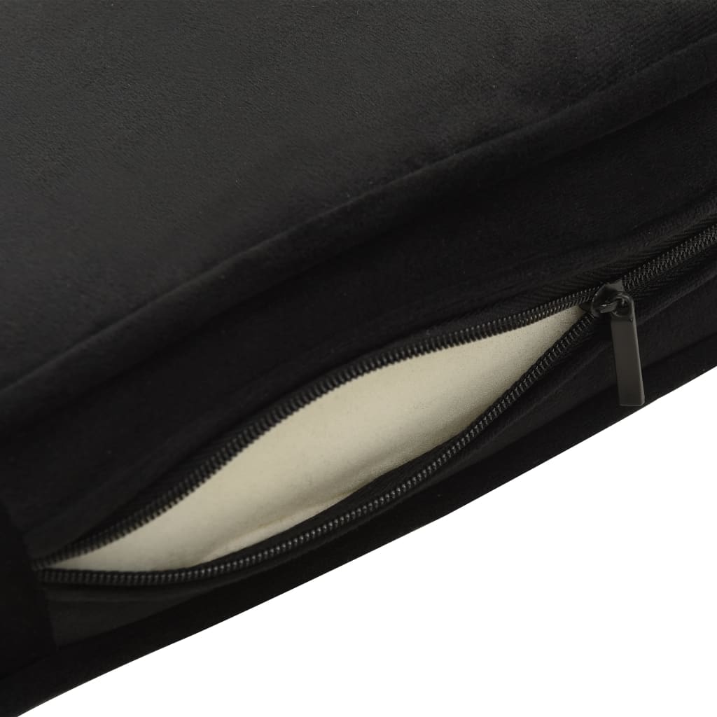 Dog sofa black 81x43x31 cm plush and imitation leather