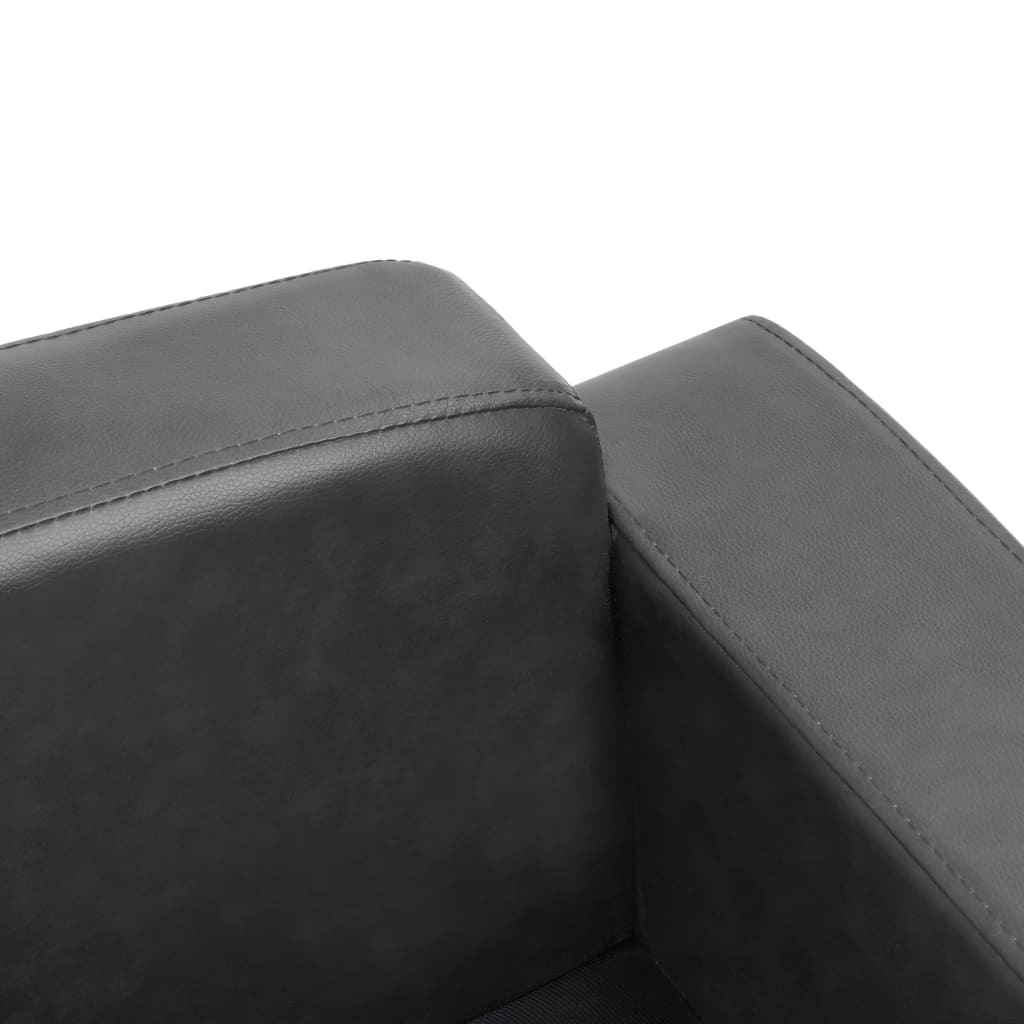 Dog sofa grey 80x50x40 cm artificial leather