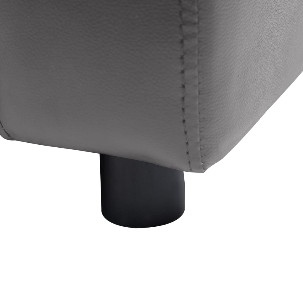 Dog sofa grey 80x50x40 cm artificial leather