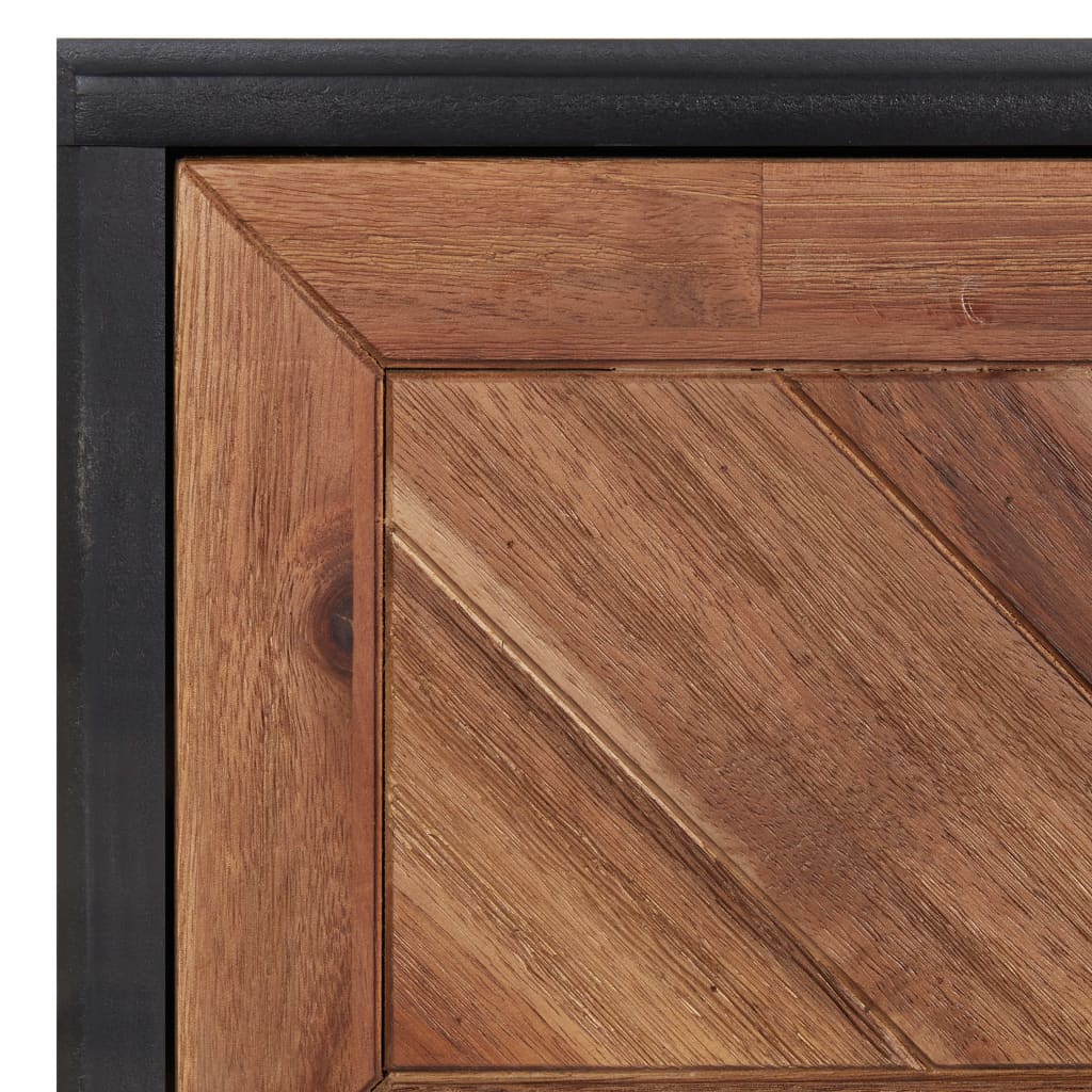 Table basse 90x50x40 cm en bois d'acacia massif et MDF