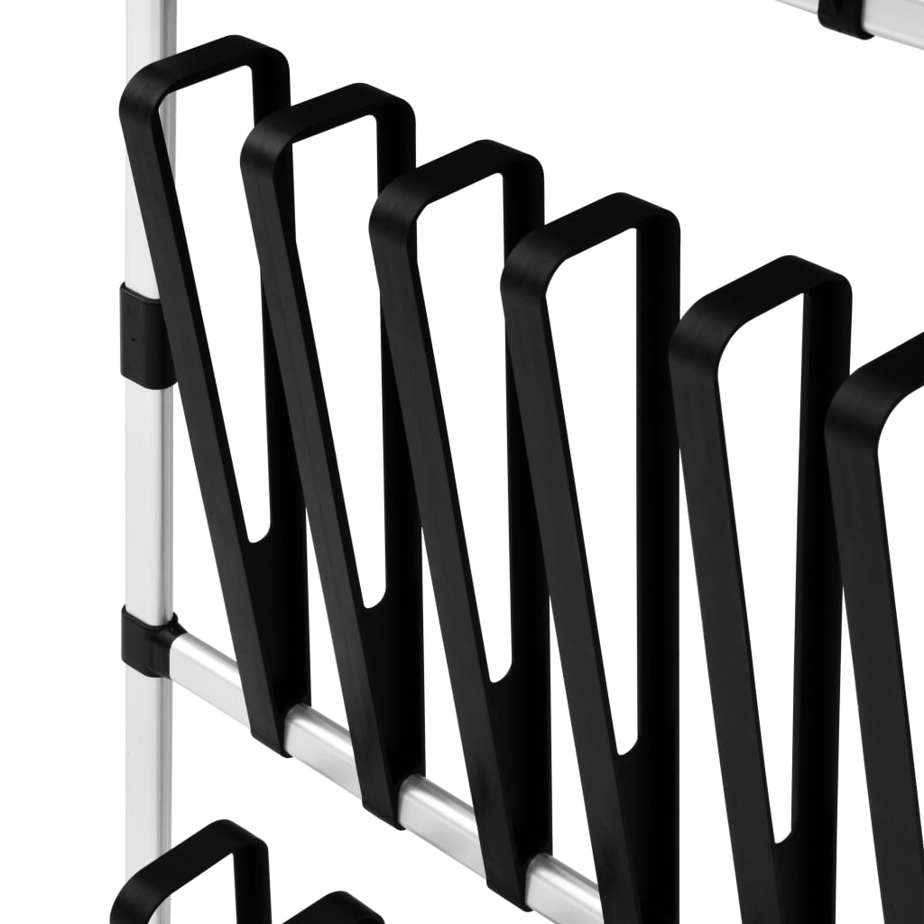 Telescopic boot rack with aluminum rods