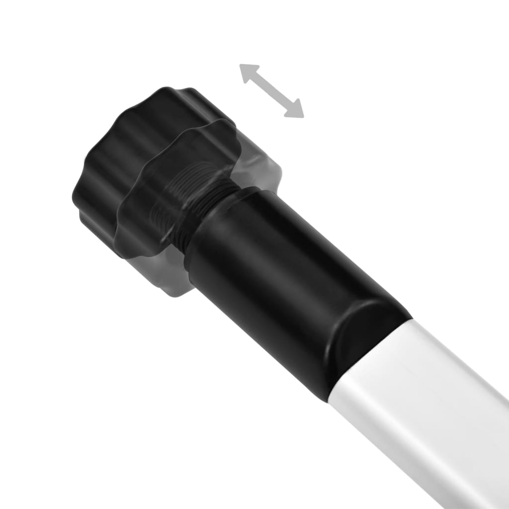 Telescopic boot rack with aluminum rods