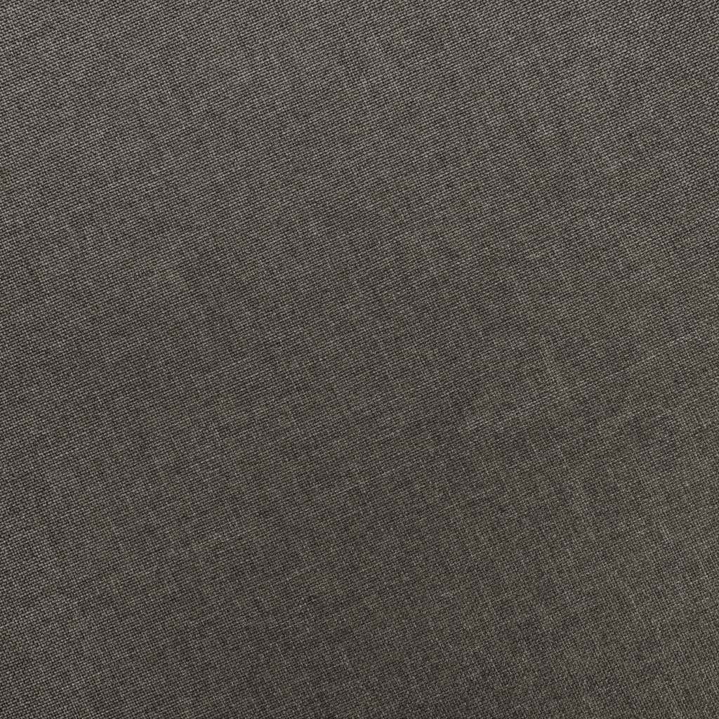 Fauteuil de massage avec tabouret en tissu taupe