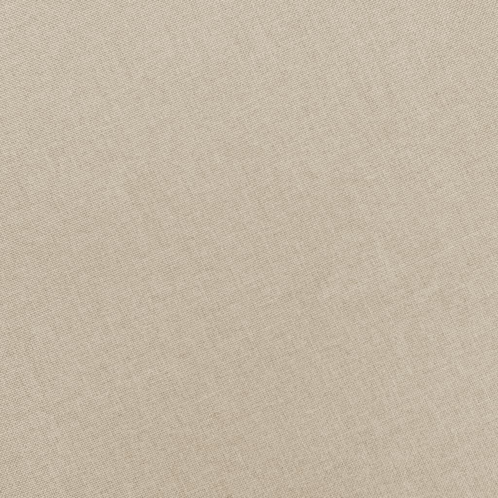 Fauteuil de massage avec tabouret en tissu crème
