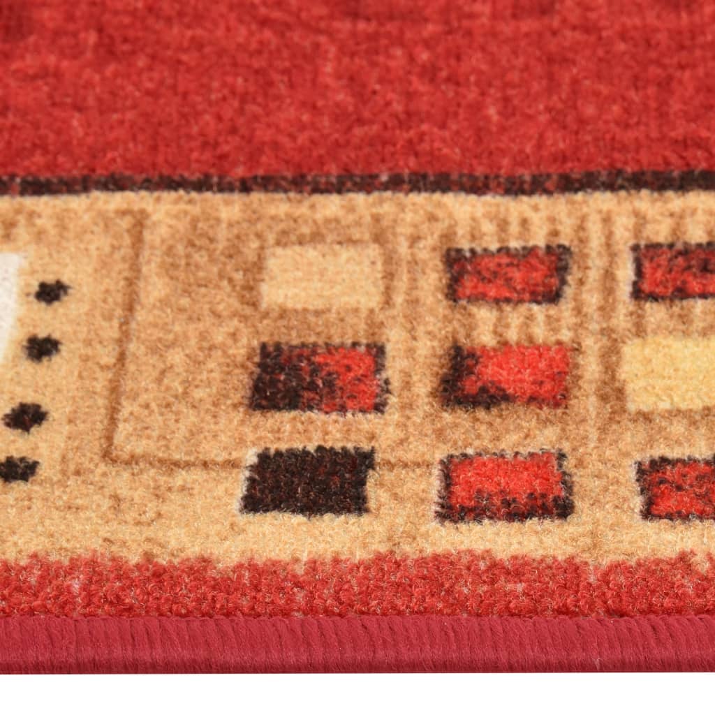 Teppichläufer Gummirücken Rot 67x120 cm