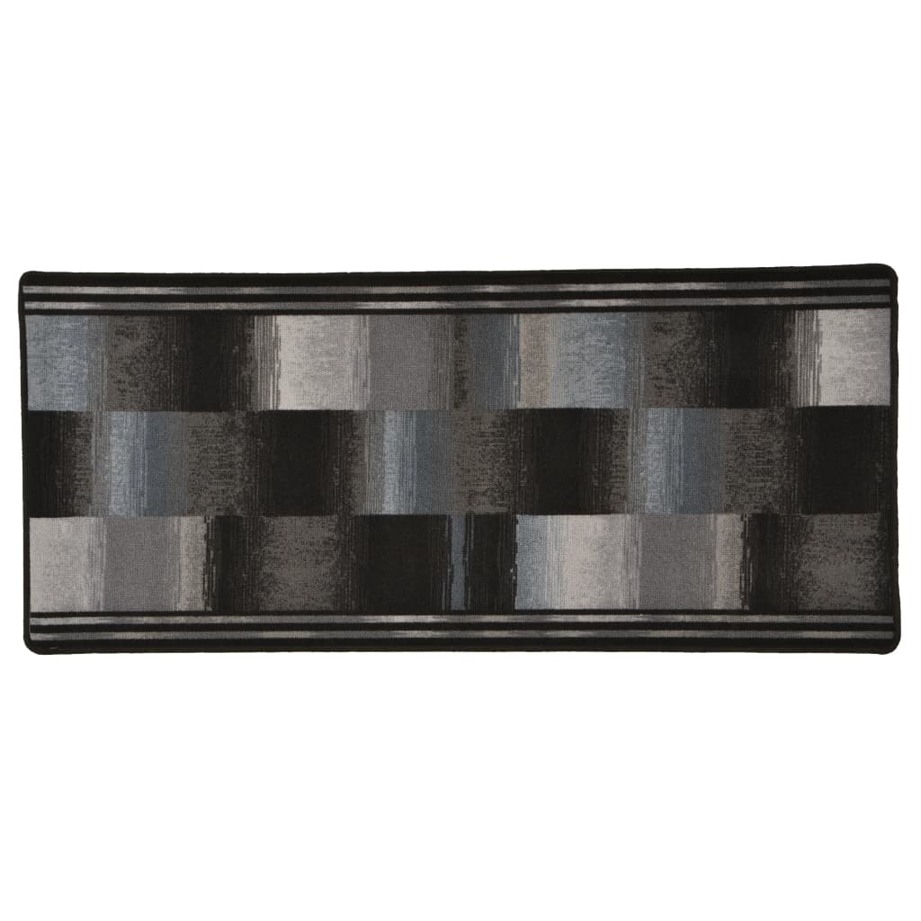 Teppichläufer Gummirücken Schwarz 67x200 cm