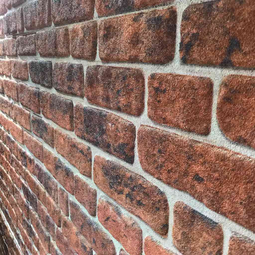 3D-Wandpaneele 10 Stk. Dunkelbraun Backstein-Optik EPS