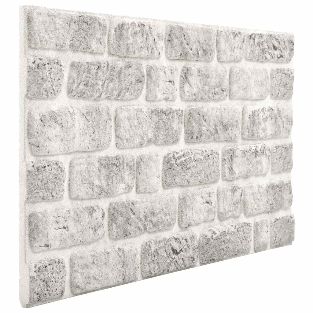 3D-Wandpaneele 10 Stk. Hellgrau Backstein-Optik EPS