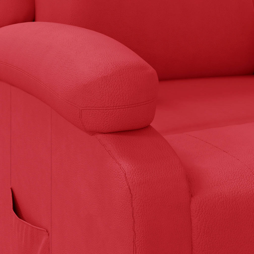 Relaxsessel Rot Kunstleder