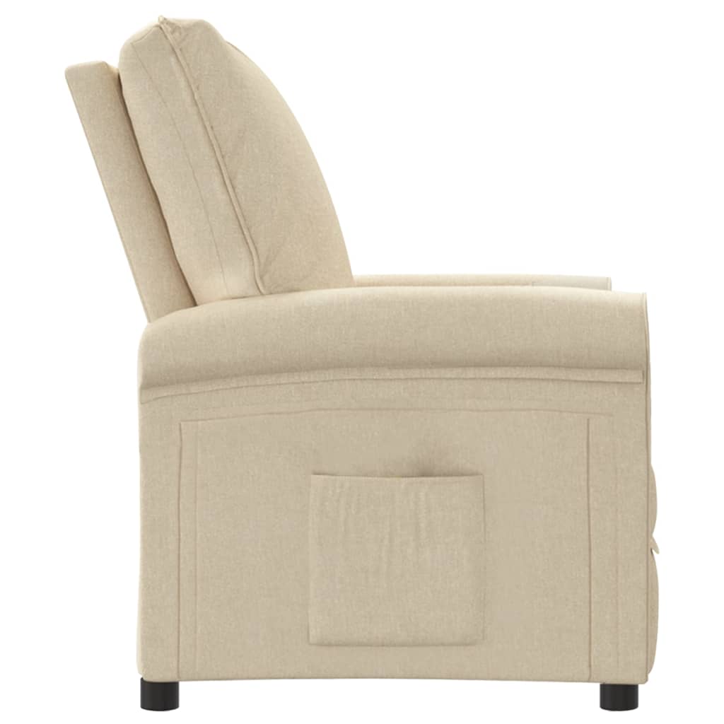 Relaxsessel Creme Stoff