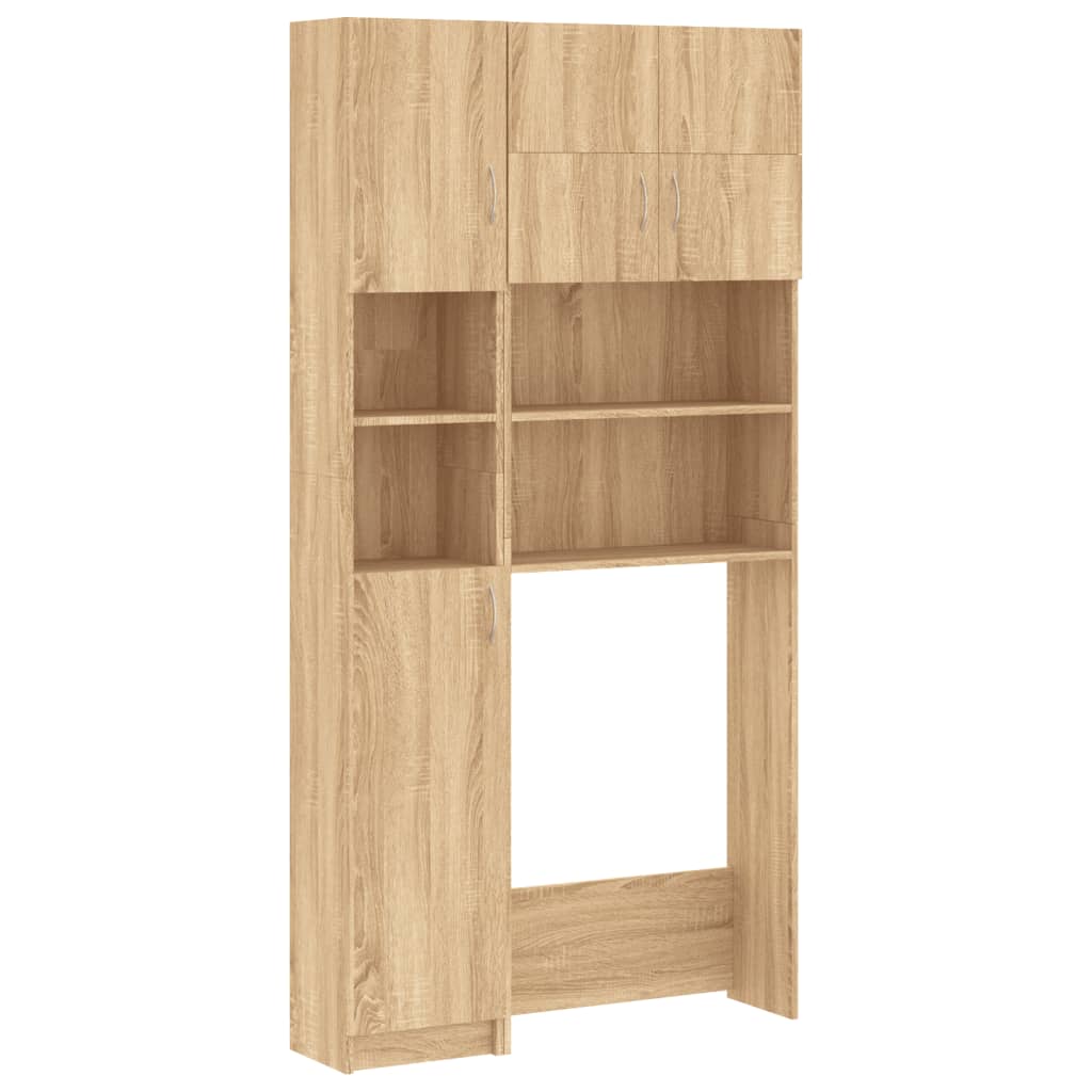 Waschmaschinenschrank-Set Sonoma-Eiche Holzwerkstoff