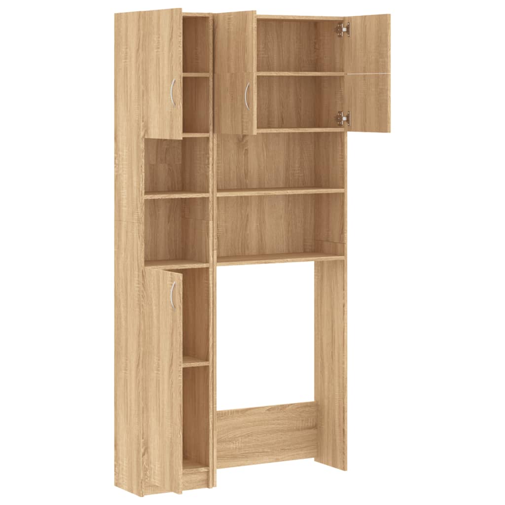 Waschmaschinenschrank-Set Sonoma-Eiche Holzwerkstoff