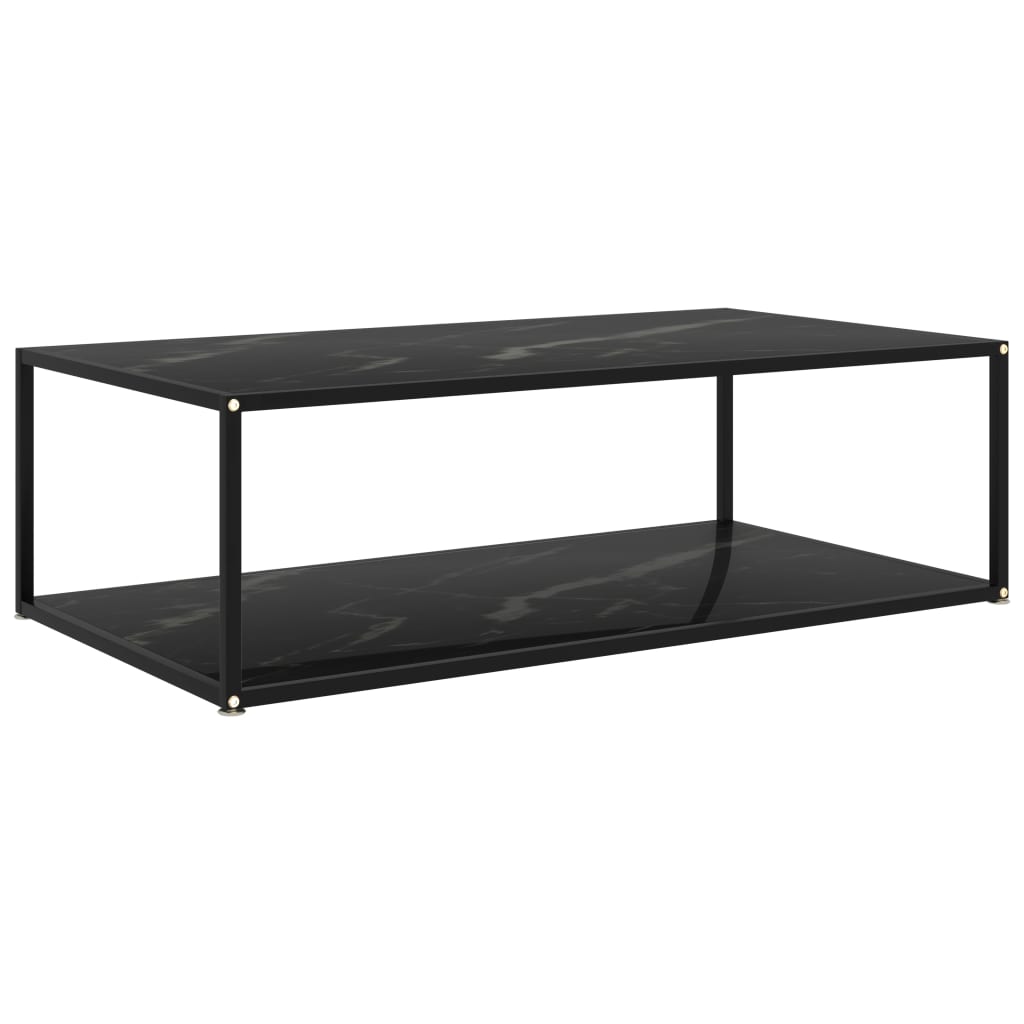 Couchtisch Schwarz 120x60x35 cm Hartglas