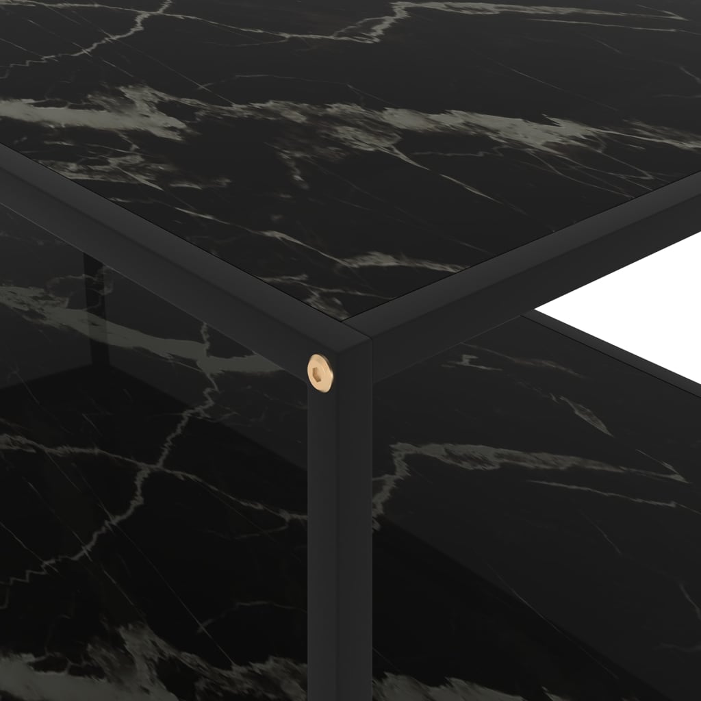 Couchtisch Schwarz 120x60x35 cm Hartglas