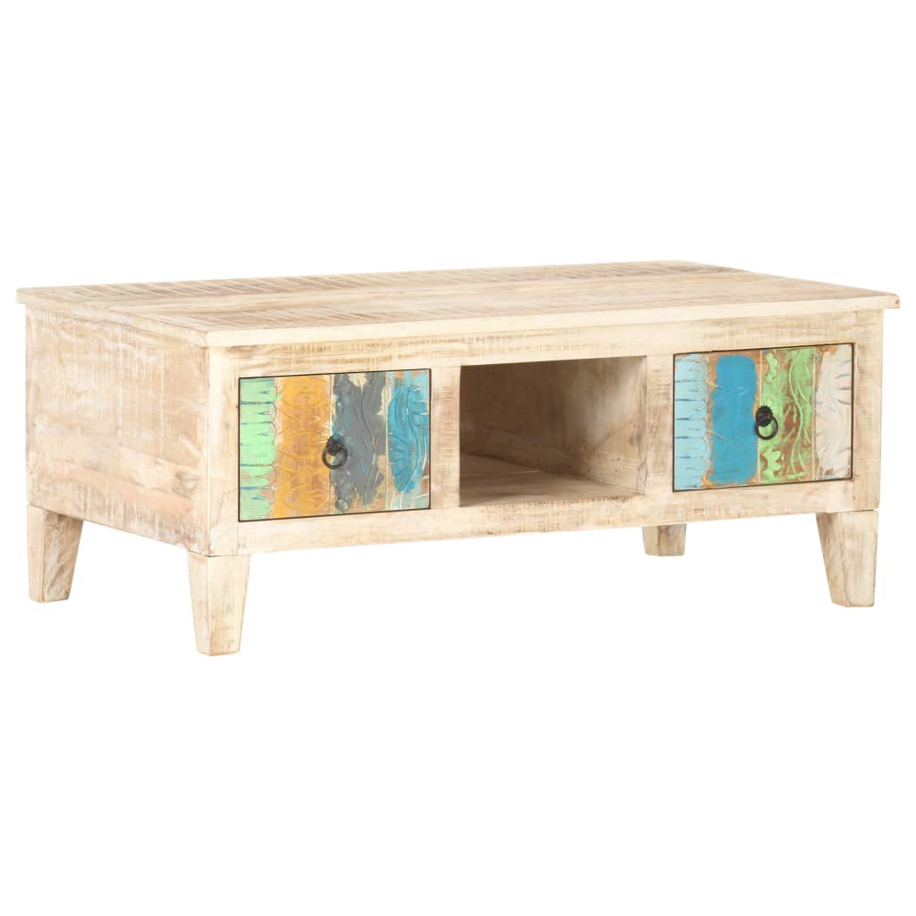 Coffee table 100x55x40 cm Rough acacia wood