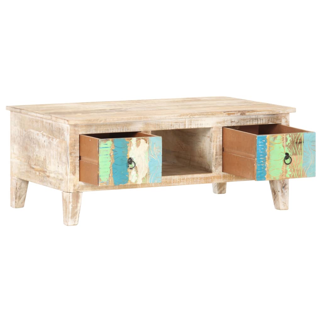 Coffee table 100x55x40 cm Rough acacia wood