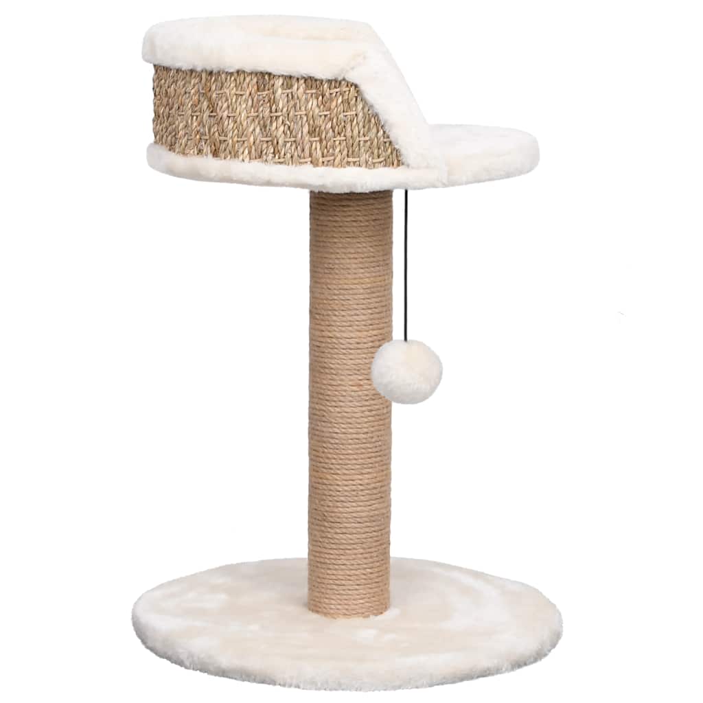 Cat tree with scratching post 49 cm seagrass