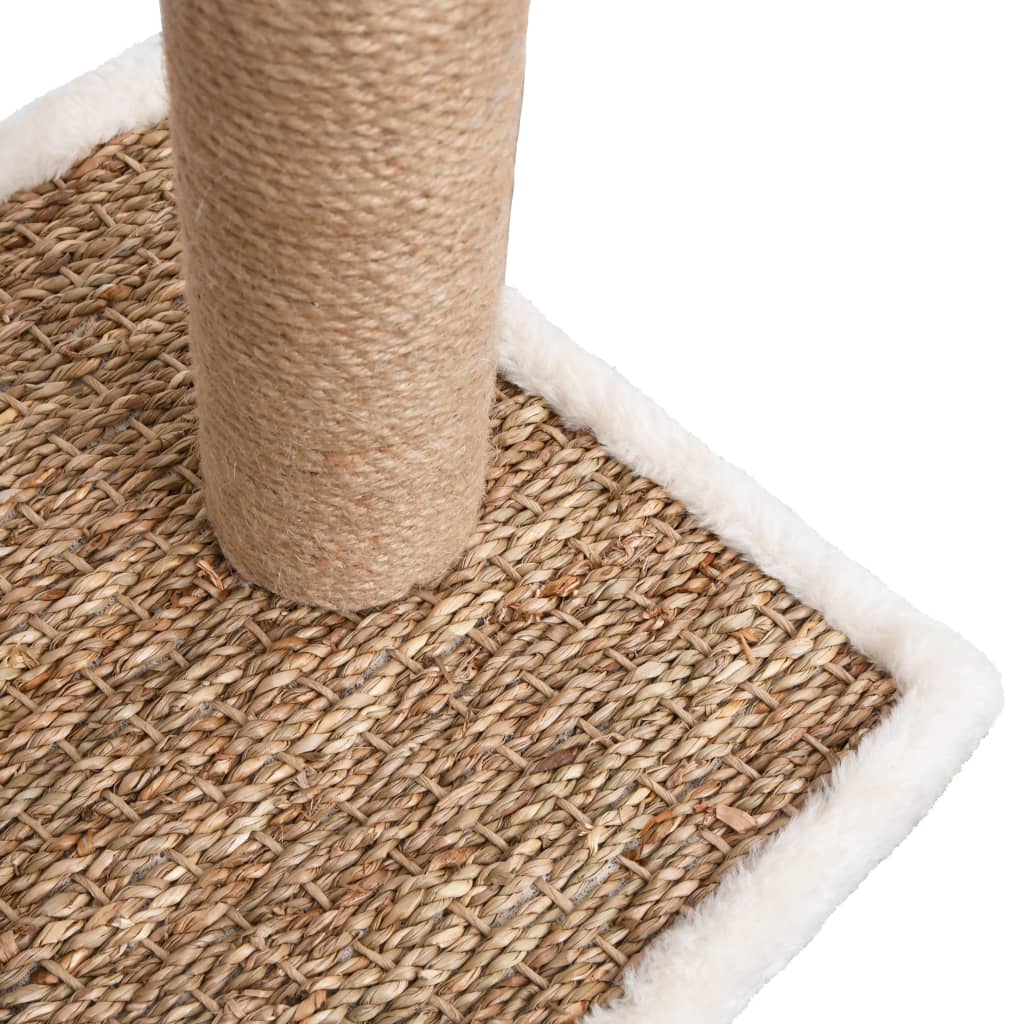 Cat tree with grooming arch and scratching post