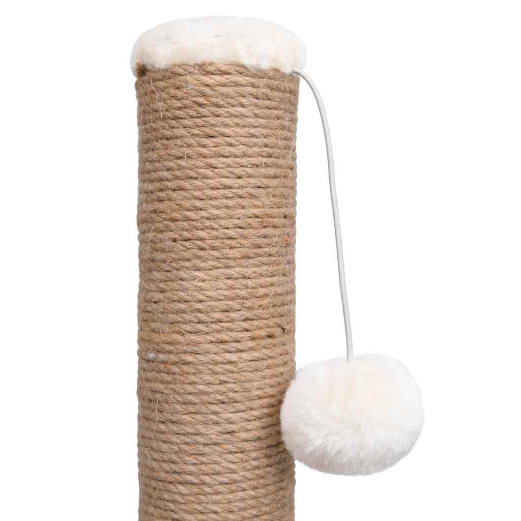 Cat tree with grooming arch and scratching post