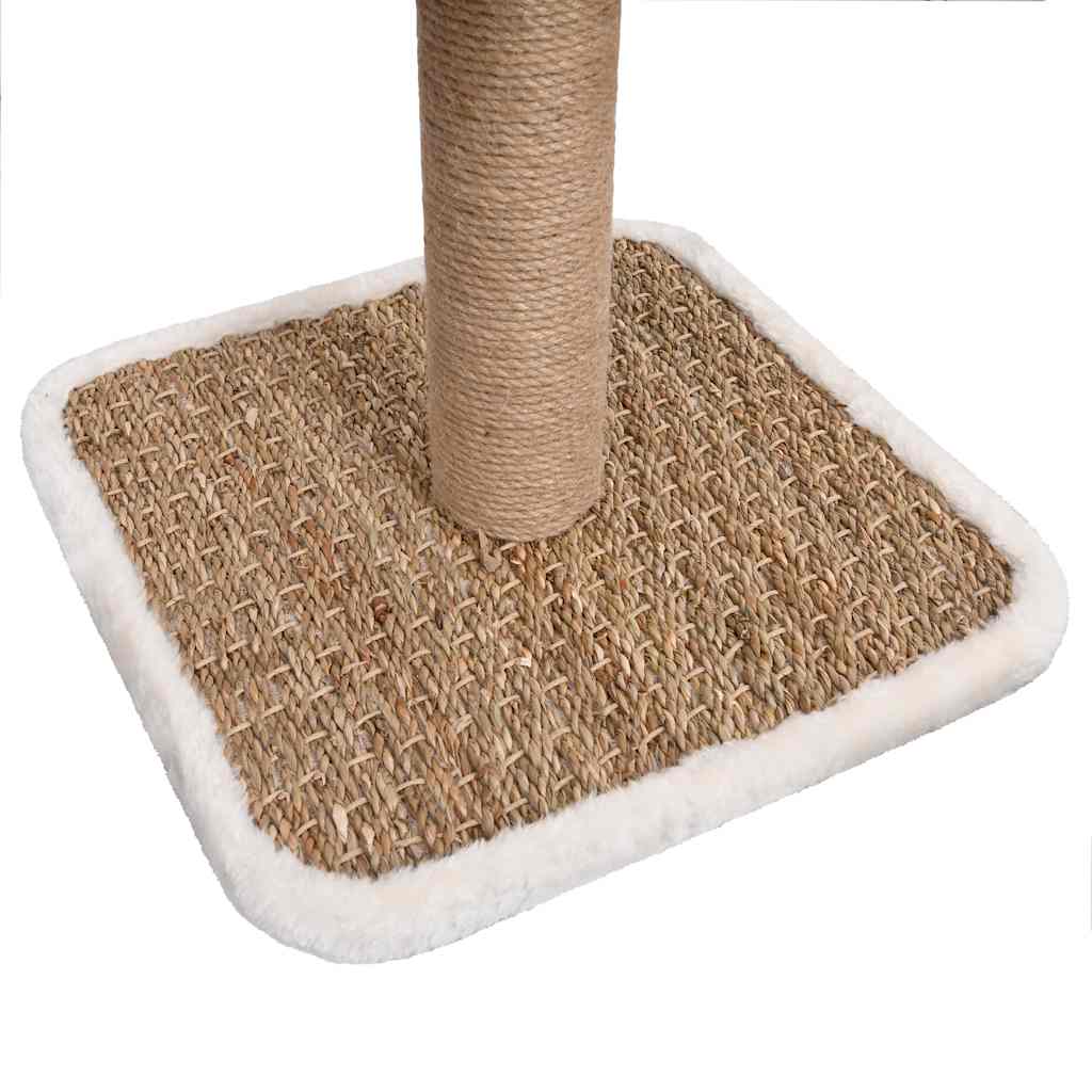 Cat scratching post with tunnel and toy 56 cm seagrass