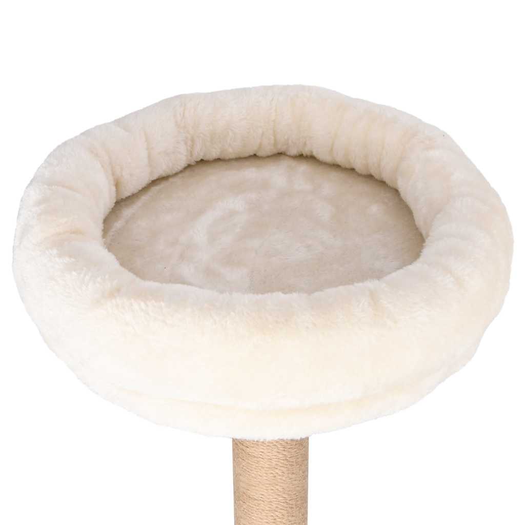 Cat scratching post with luxurious cushion 148 cm seagrass