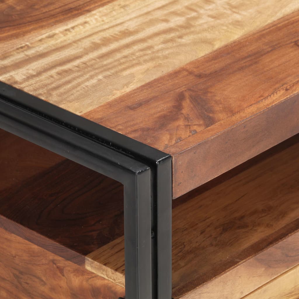 Couchtisch 100x55x45 cm Massivholz Akazie