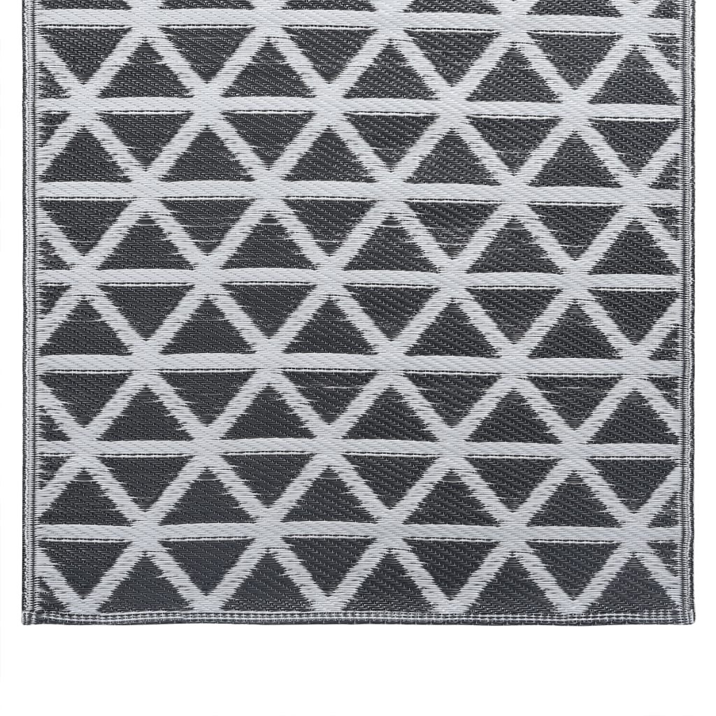 Outdoor-Teppich ARAKIL Schwarz 80x150 cm PP