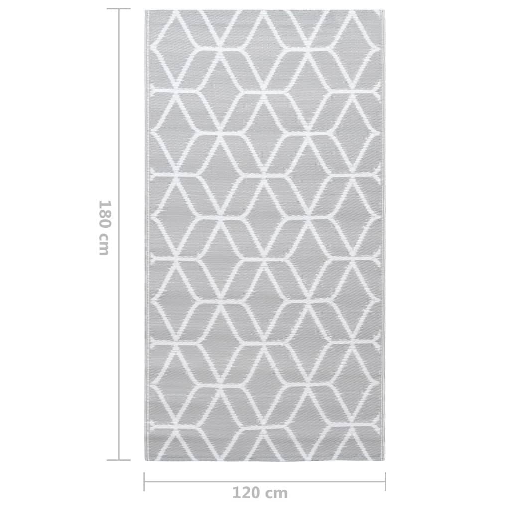 Outdoor-Teppich ARAKIL Grau 120x180 cm PP