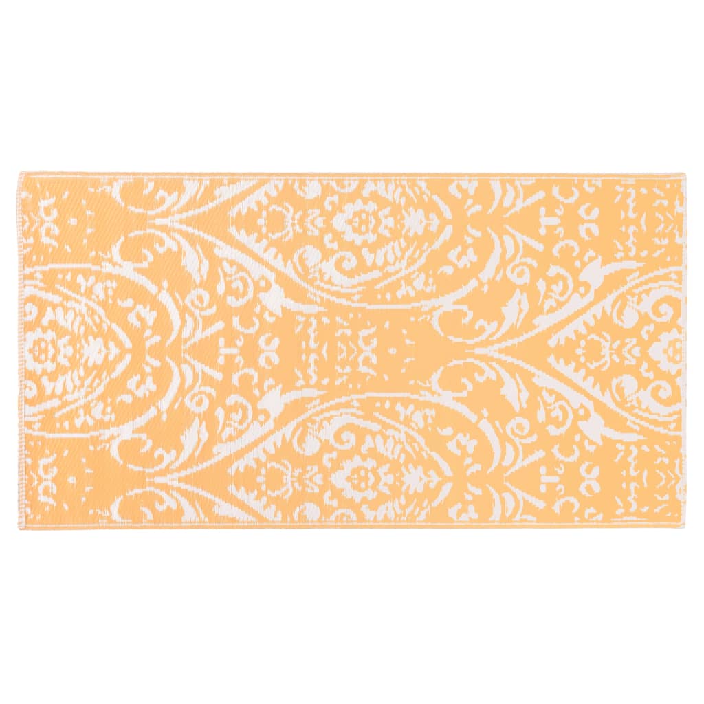 Outdoor-Teppich ARAKIL Orangefarben und Blau 80x150 cm PP