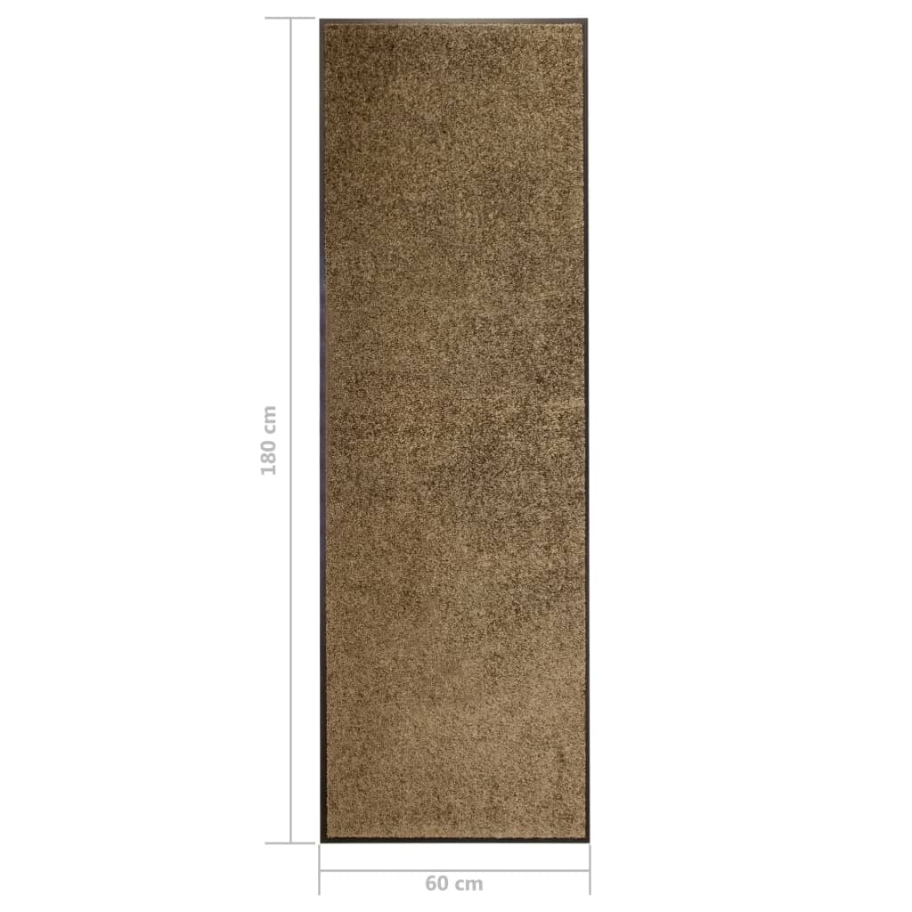 Fußmatte Waschbar Braun 60x180 cm