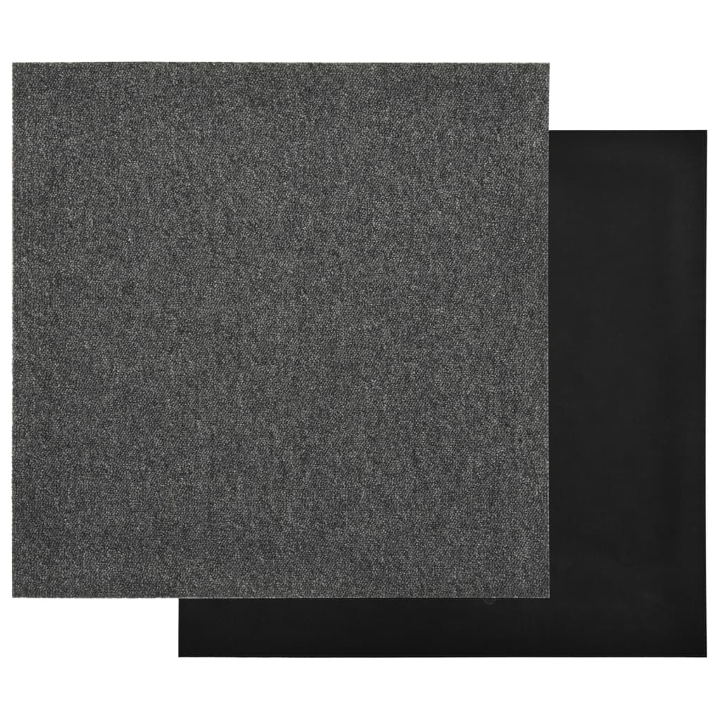 Dalles de moquette 20 pièces 5 m² 50x50 cm anthracite