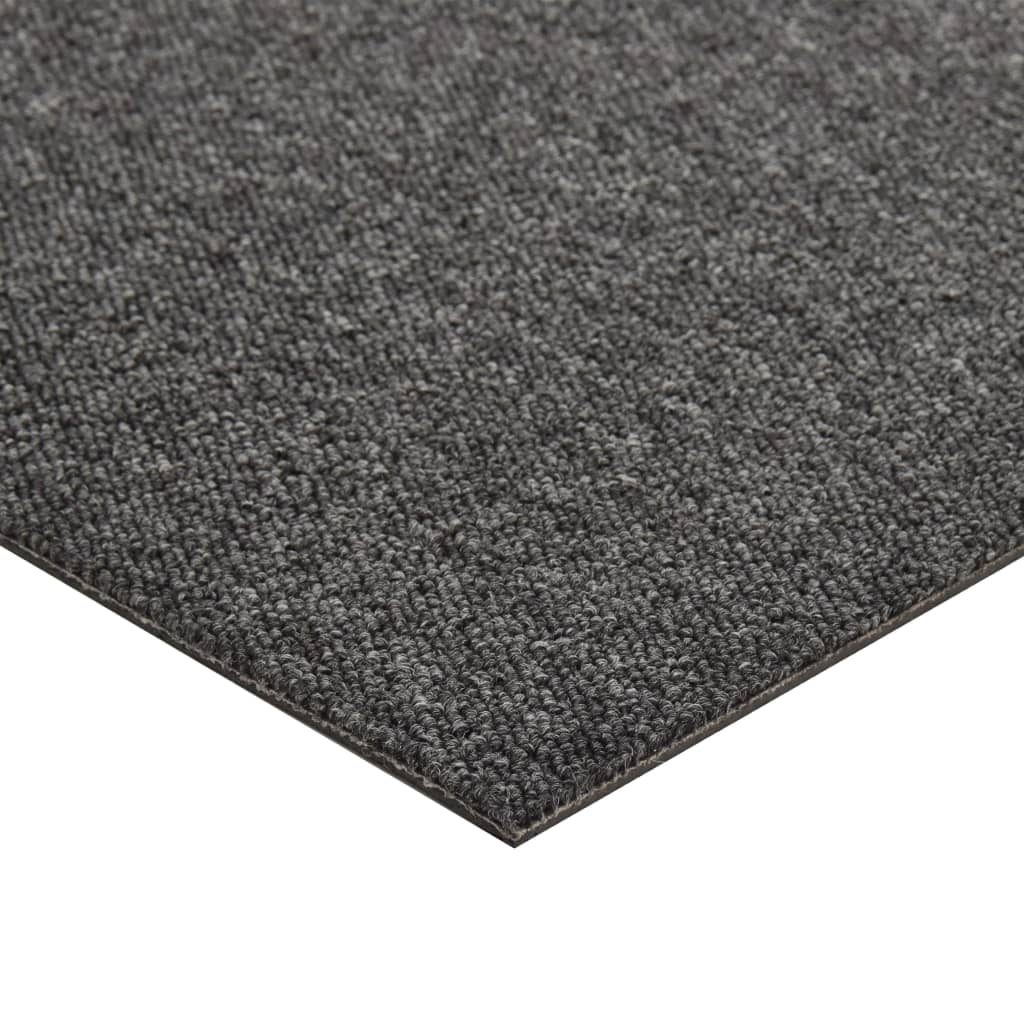 Dalles de moquette 20 pièces 5 m² 50x50 cm anthracite