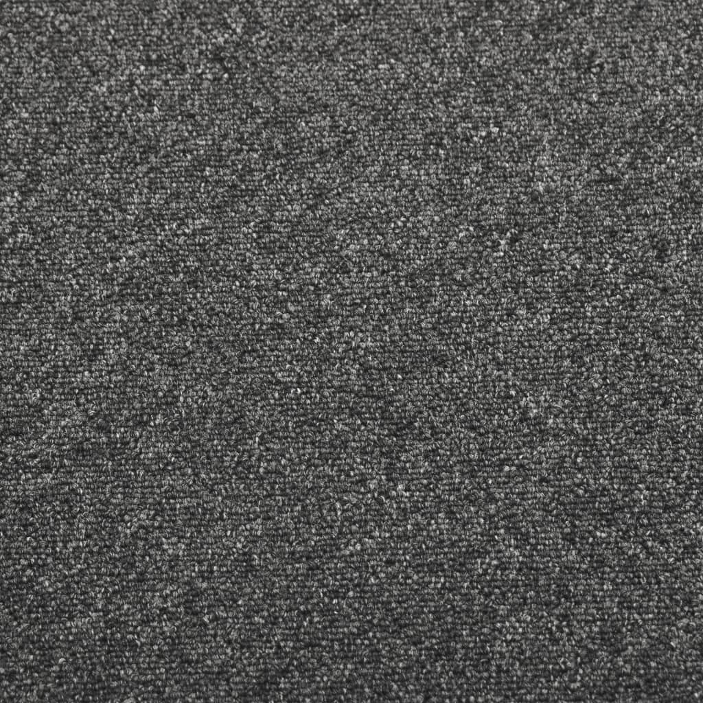 Dalles de moquette 20 pièces 5 m² 50x50 cm anthracite