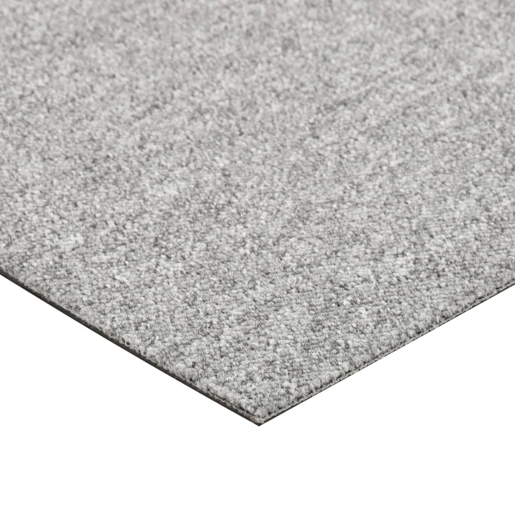 Dalles de moquette 20 pièces 5 m² 50x50 cm gris clair