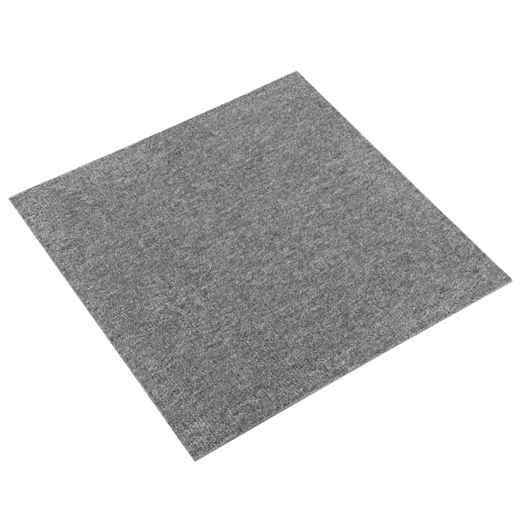 Dalles de moquette 20 pièces 5 m² 50x50 cm gris