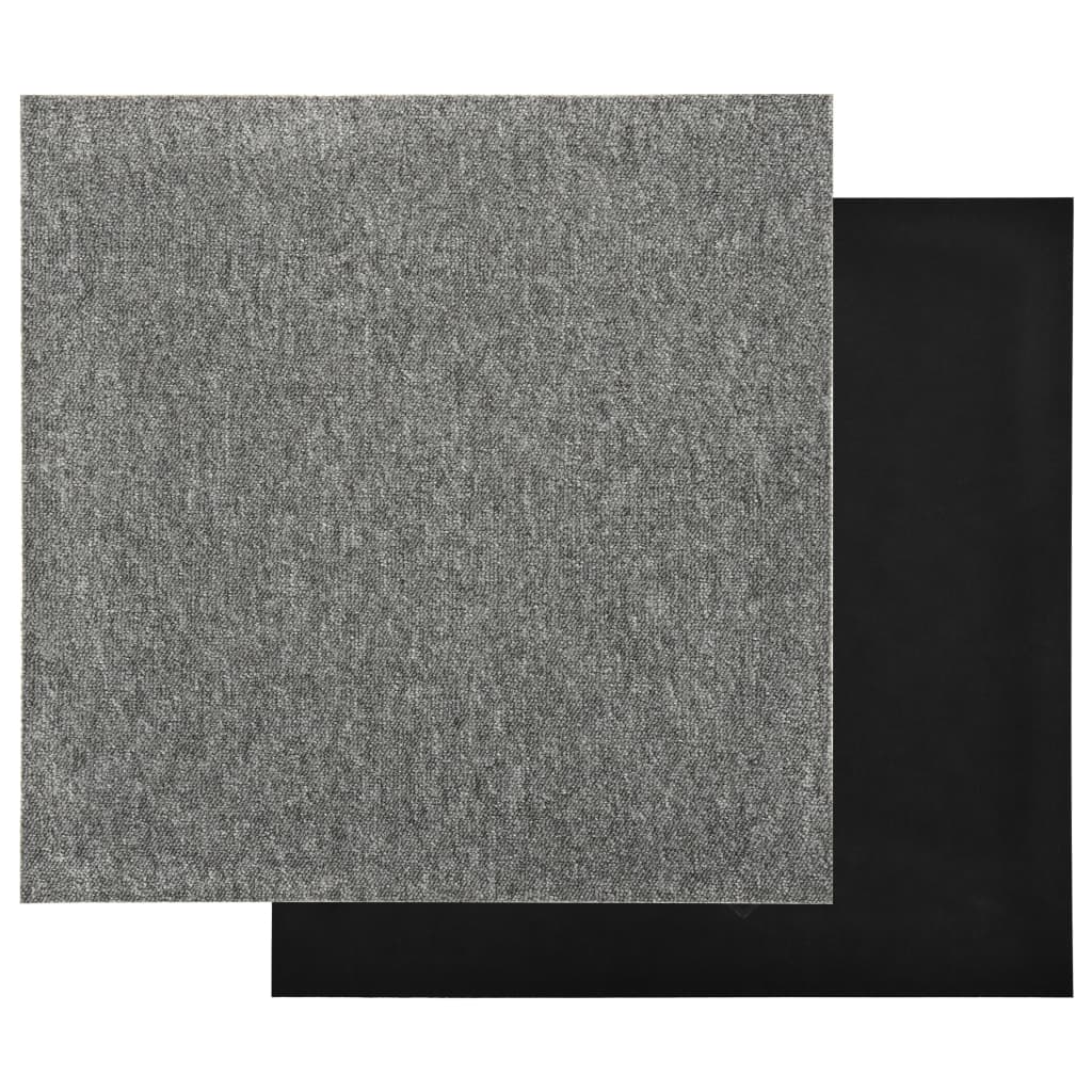Dalles de moquette 20 pièces 5 m² 50x50 cm gris