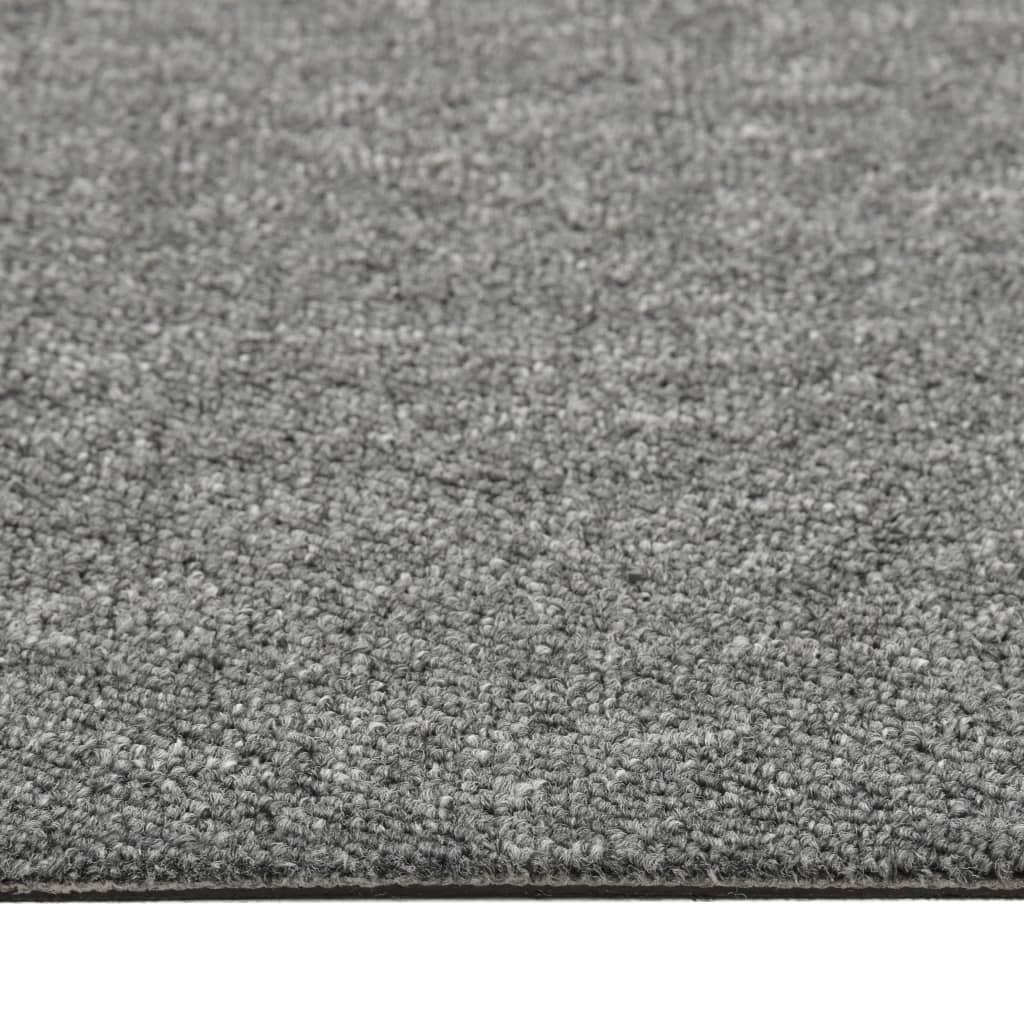 Dalles de moquette 20 pièces 5 m² 50x50 cm gris