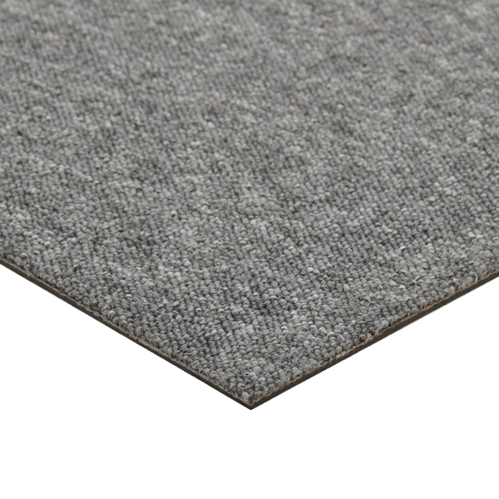 Dalles de moquette 20 pièces 5 m² 50x50 cm gris