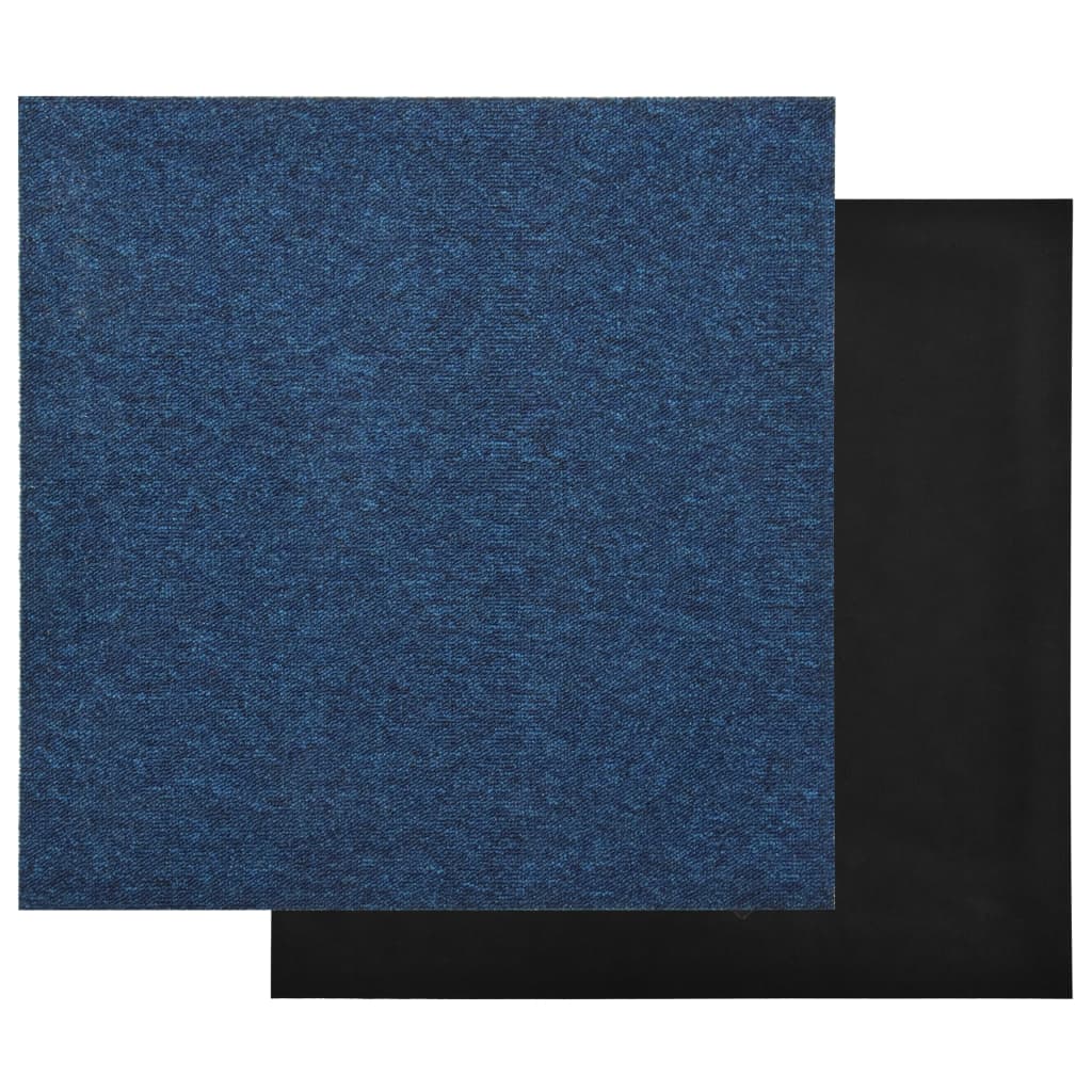 Dalles de moquette 20 pièces 5 m² 50x50 cm bleu foncé