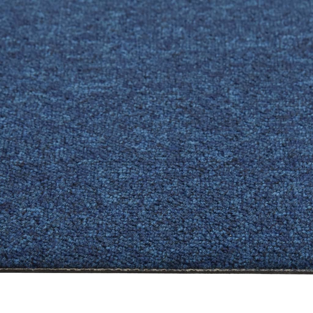 Dalles de moquette 20 pièces 5 m² 50x50 cm bleu foncé