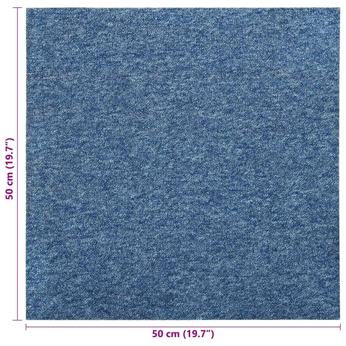 Teppich 20 stk. Blau 50 x 50 cm 100% Polypropylen