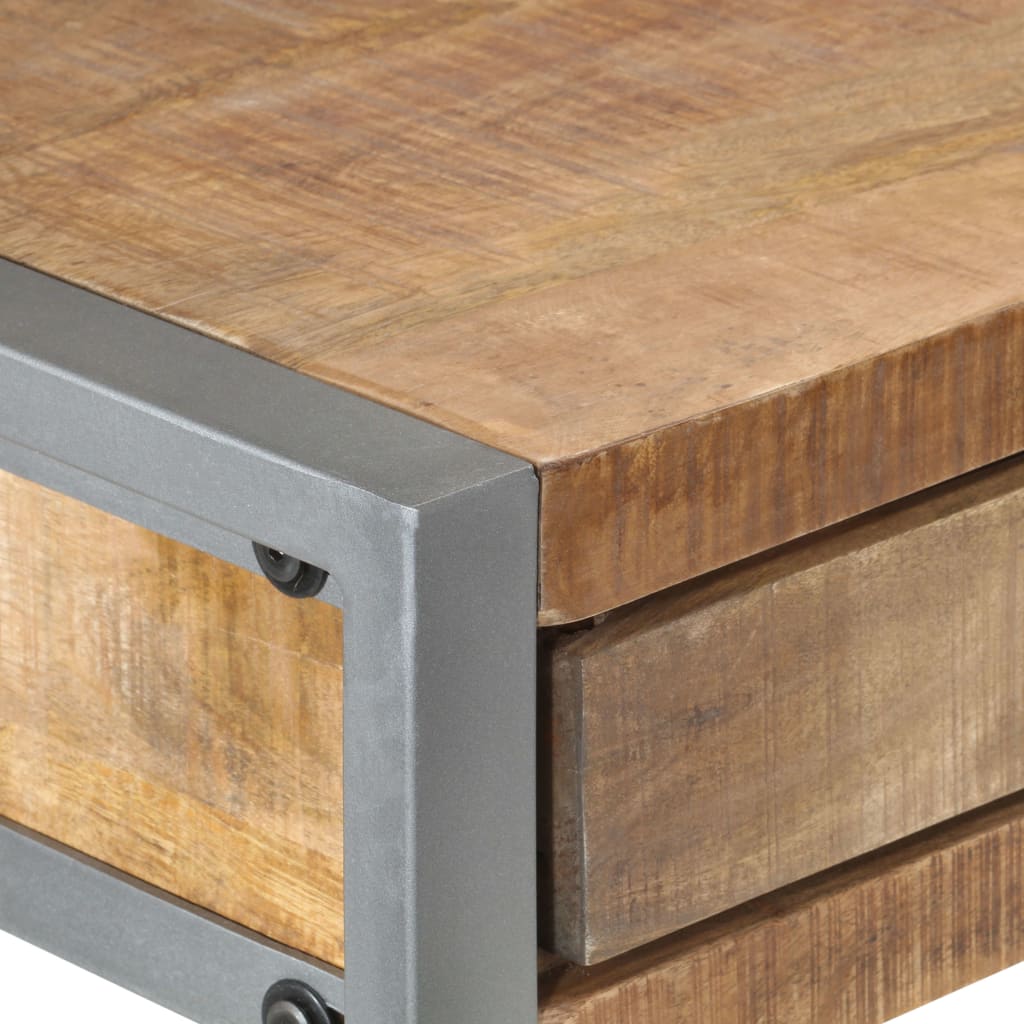Schreibtisch 108x50x75 cm Raues Mangoholz