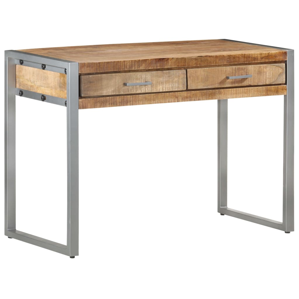 Schreibtisch 108x50x75 cm Raues Mangoholz
