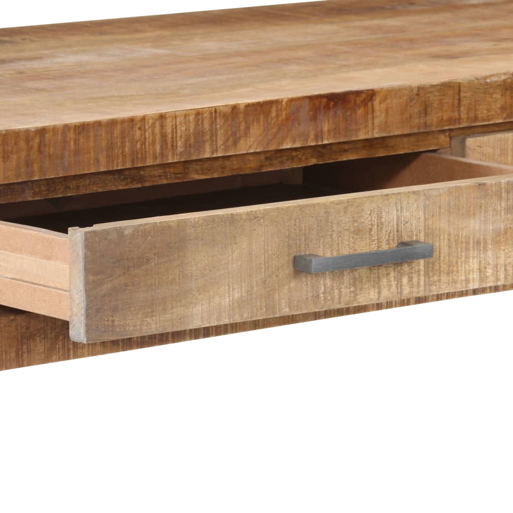 Schreibtisch 108x50x75 cm Raues Mangoholz