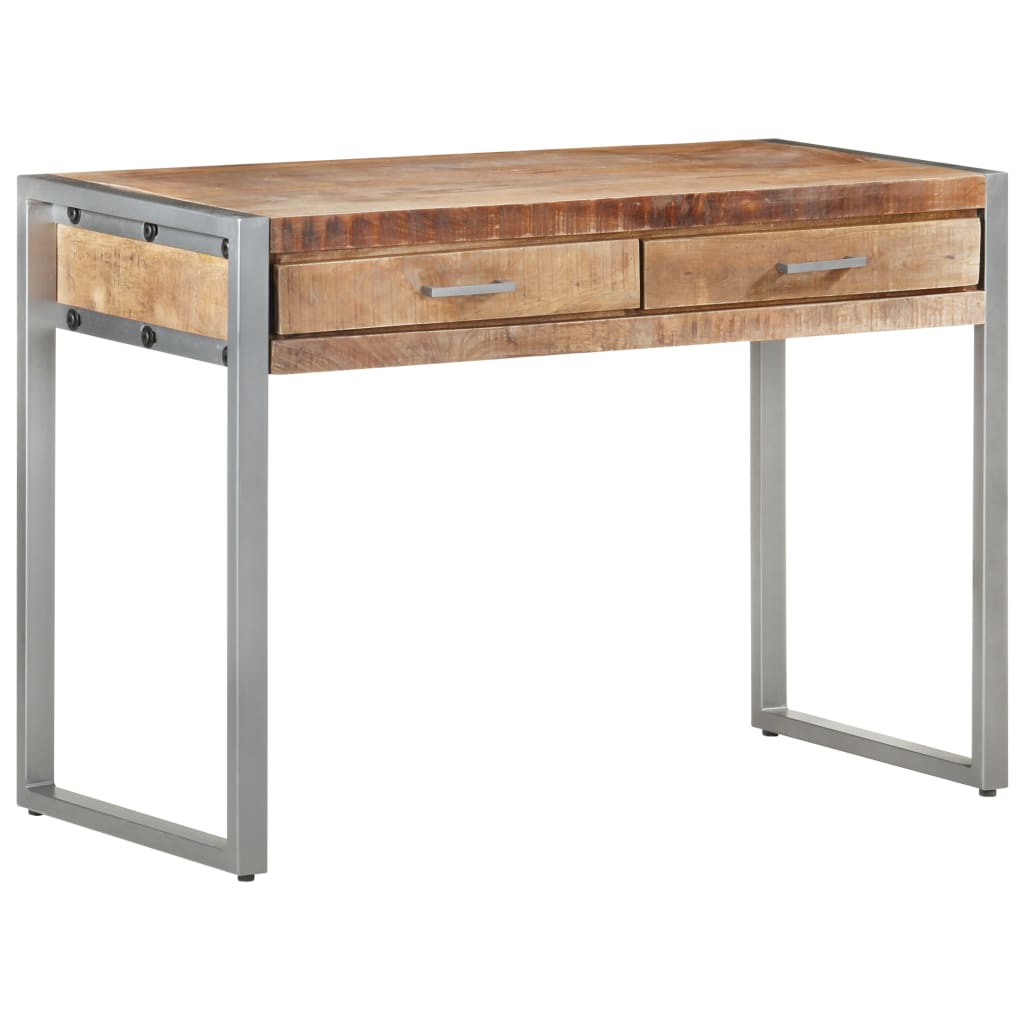 Schreibtisch 108x50x75 cm Raues Mangoholz