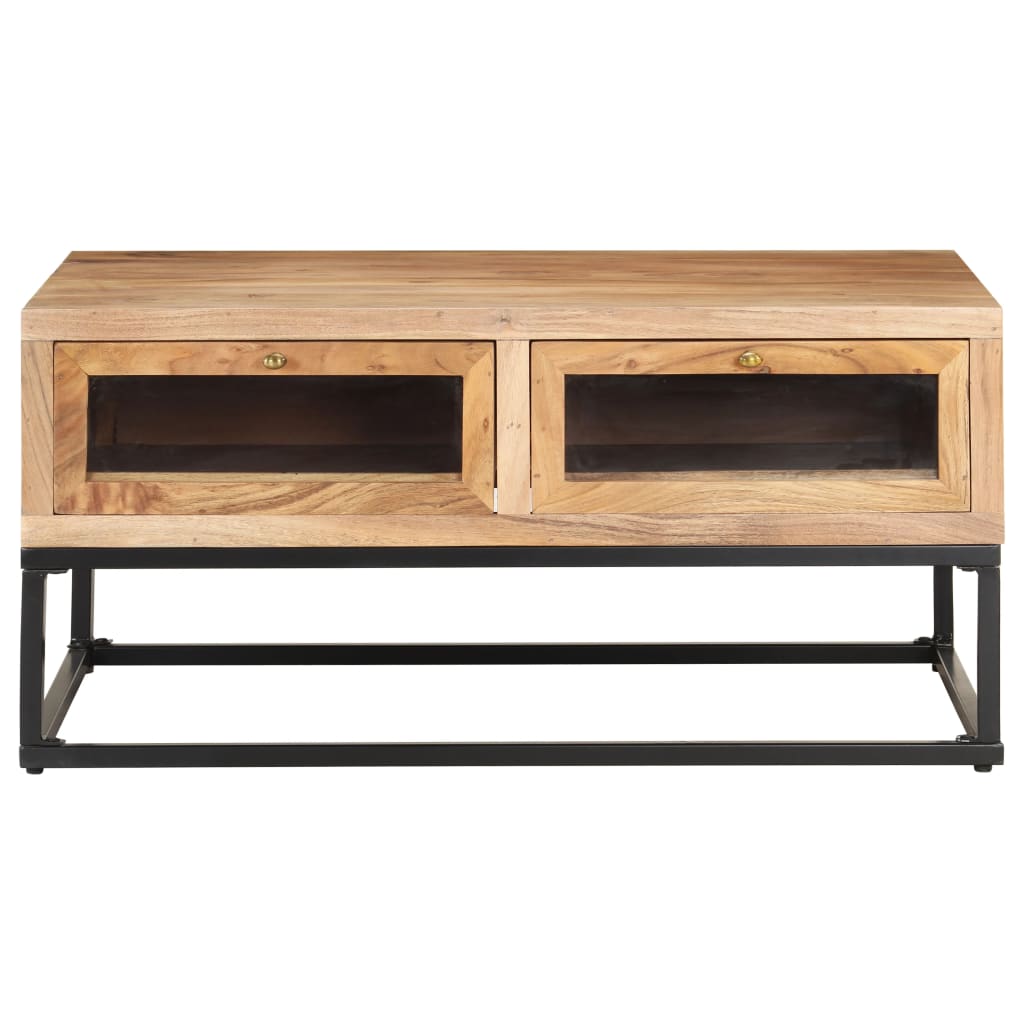 Table basse 90x60x40 cm en bois d'acacia massif