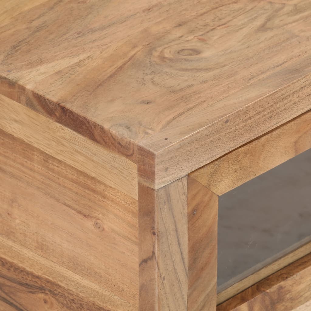 Table basse 90x60x40 cm en bois d'acacia massif
